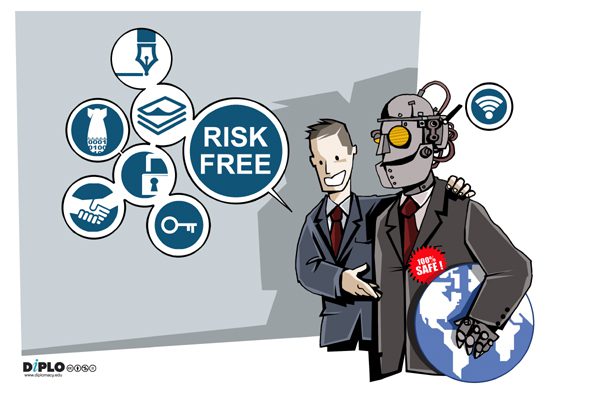a poster of a man and a woman, ai policy cartoon, Artificial intelligence