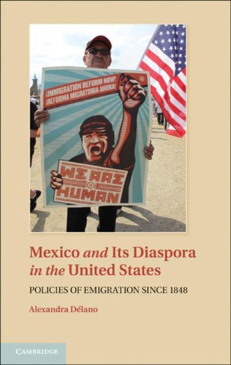 a poster of a man holding a flag, we are human, Mexico and Its Diaspora in the United States: Policies of Emigration Since 1848
