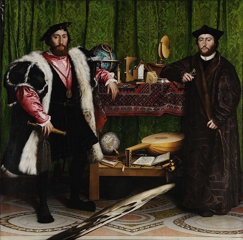 'The Ambassadors' by Hans Holbein the Younger. Source: Google Art Project.