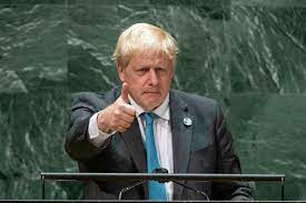 Boris Johnson is addressing UN General Assembly in New York (September 20210