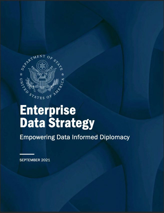 This is the cover page of the US Data Diplomacy Strategy report