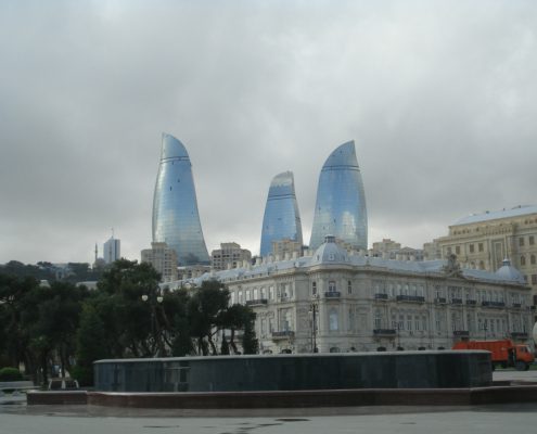 Flame Towers Baku Azerbaijan X2
