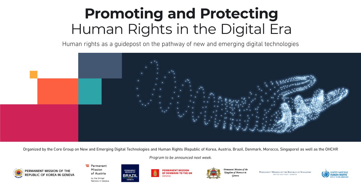Promoting and Protecting Human Rights in the Digital Era WEBSITE banner