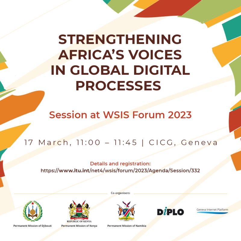 Announcement of the WSIS event on Strengthening Africa's Voices in Global Digital Processes